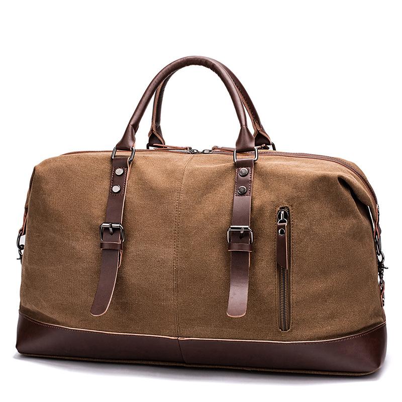 Canvas Travel Bag Men's Outdoor Products Suitcase Travel Fitness Photography Bag Large Capacity Tote Bag