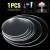 2Mm Clear Circle Acrylic Discs For Round Cake Disks Holders Diy Craft Bake Tool