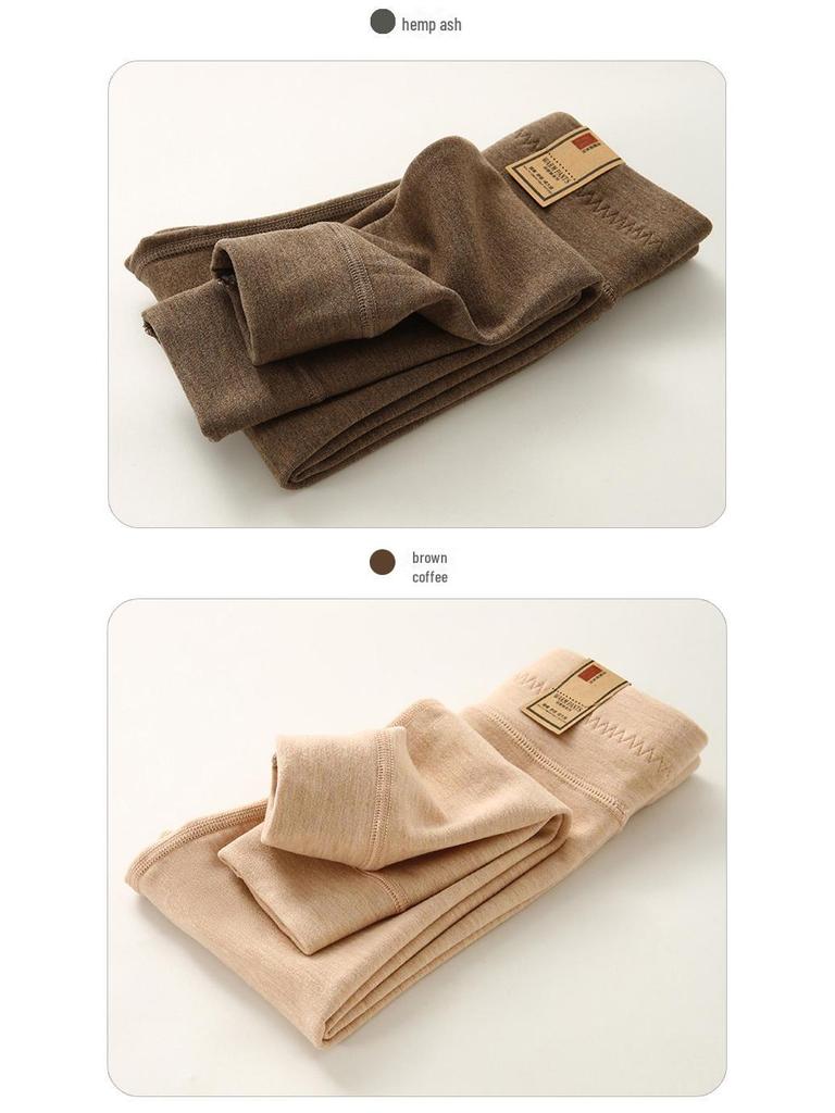 German Velvet Kids' Wool-Lined Warm Leggings for Autumn/Winter - Thick & Soft for Boys and Girls