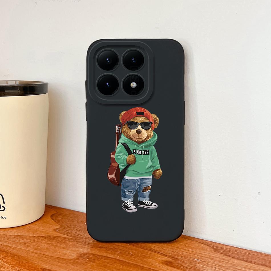 Чехол для телефона Xiaomi 15T Pro Чехол для Xiaomi 17 Pro Max Милый Астронавт Funda Для Xiaomi15T Мягкий Жидкий Силикон Прочные Задние Крышки
