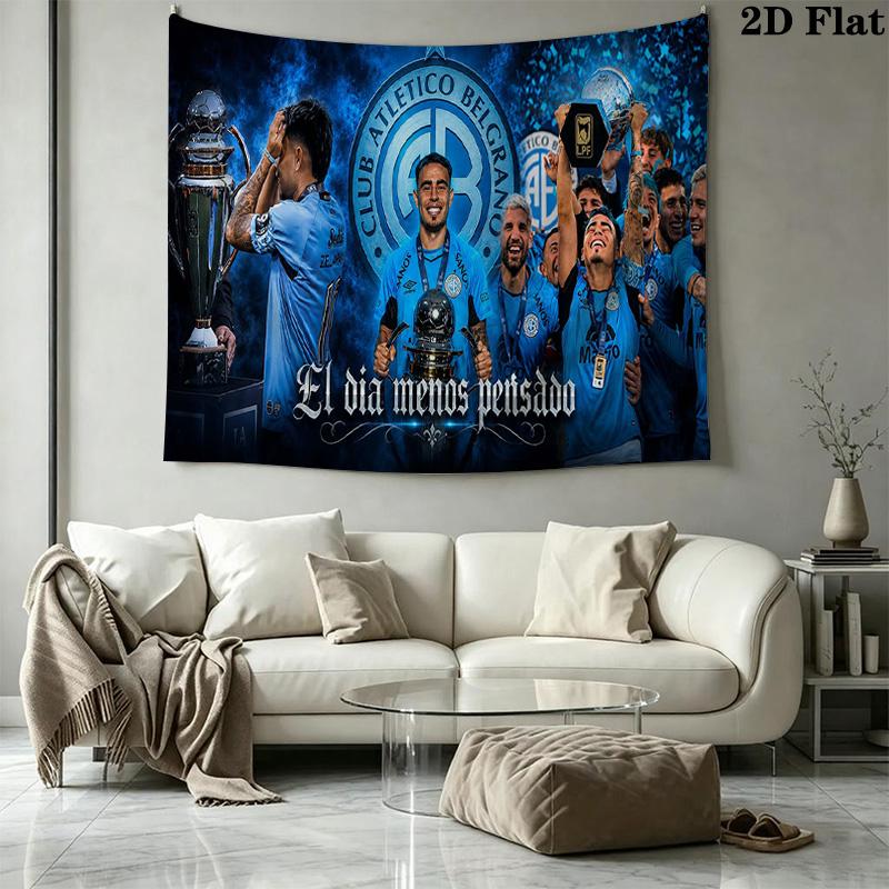 CLUB ATLETICO BELGRANO Wall Tapestry Aesthetic Wall Hanging Printed Fabric Blanket Decorative Tapestries for Bedroom Living Room Home Decor