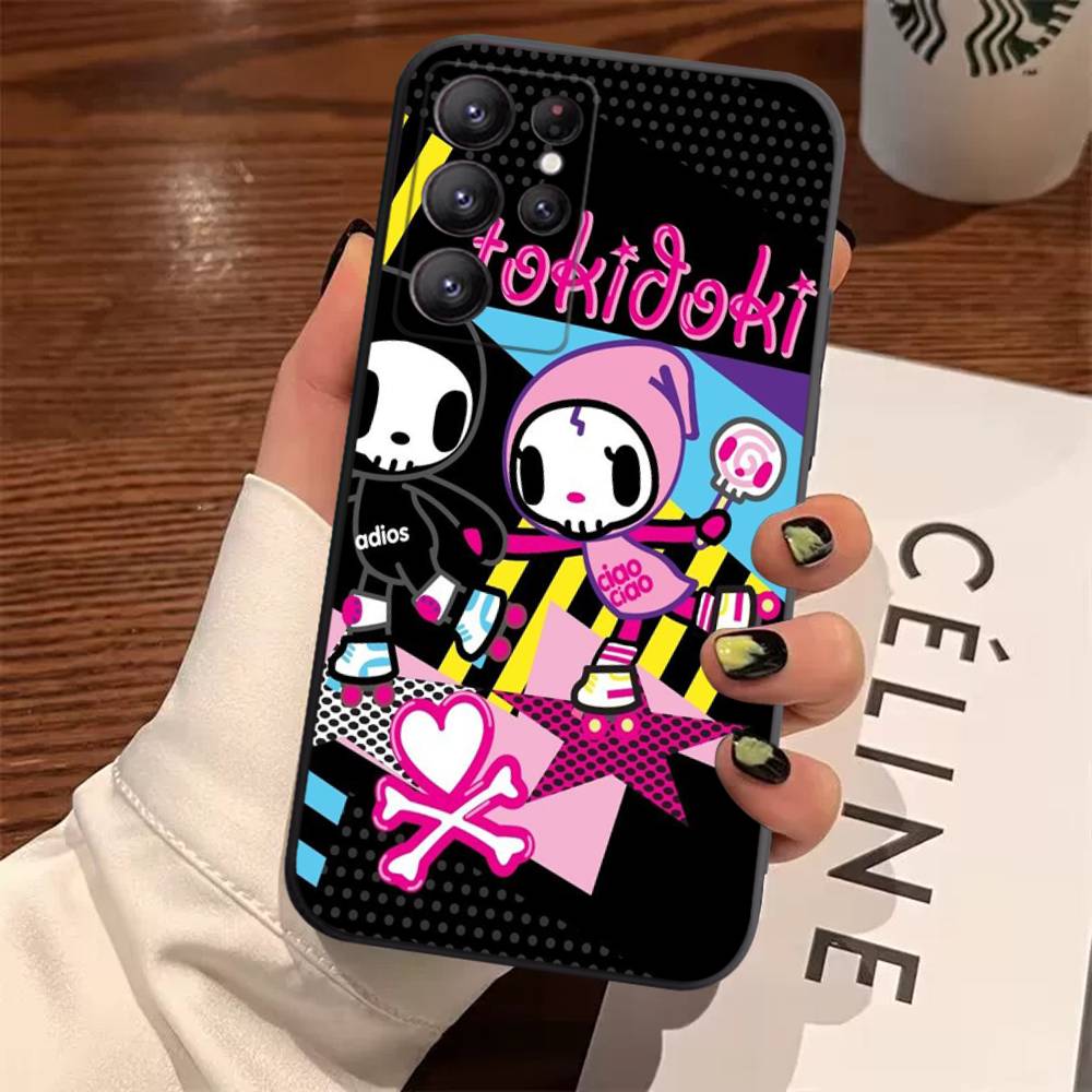 Япония T-Tokidokis Чехол Для Samsung Galaxy Чехол S25 S23 S22 S21 S30 S20 S10 Ultra Plus FE ТПУ Мягкий Чехол