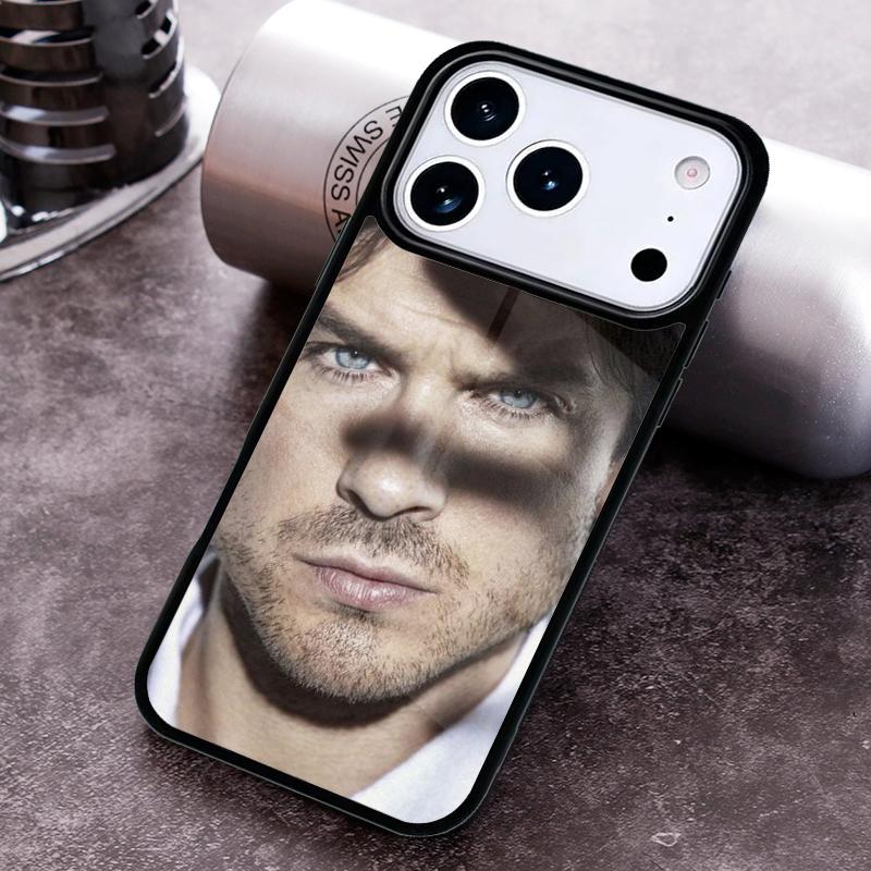 Чехол для телефона Ian Somerhalder Дневники вампира Damon для iPhone 17 16 15 Pro Max Air 14 13 12 11 Plus Ударопрочный чехол