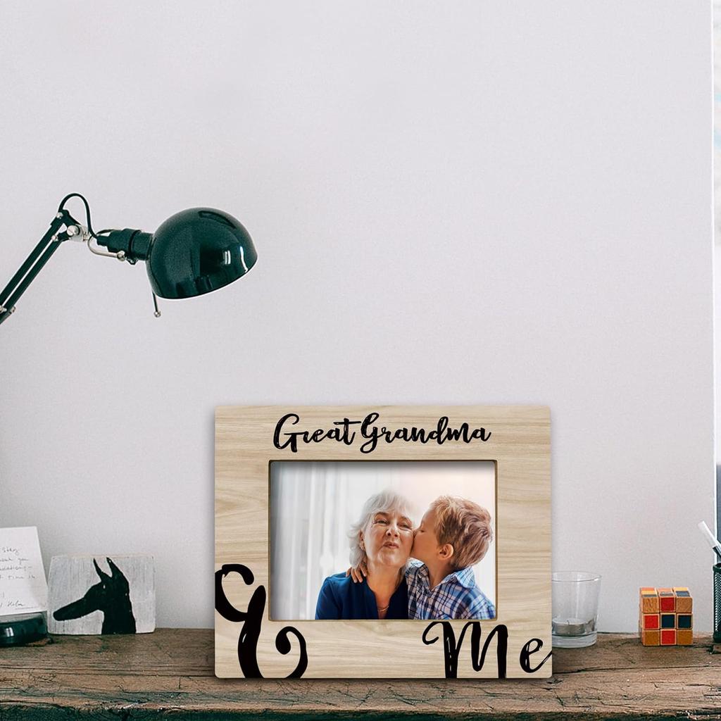 FONDCANYON Great Grandma Picture Frame - Great Grandma Frame, Great Grandma Gift, Mothers Day Gifts for Great Grandma from Grandchildren, Great