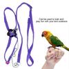 Fiber Adjustable Soft Bird Harness for Pet Parrot Outdoor Training and Playing