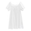 Bowknot Women's Pajama Dress Short Sleeve Princess Nightgown High Waist Ruffle Nightdress  Girls