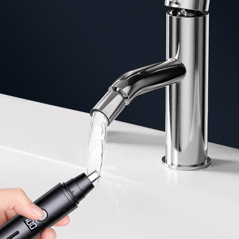 Триммер для волос в носу с зарядкой через USB, новый высококачественный электрический портативный мужской мини-триммер для удаления волос в носу, безопасный инструмент для чистки волос на лице