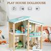 BABIBO Деревянный кукольный домик для малышей/домик для виллы принцессы/игровой домик-симулятор для двухместной спальни, ролевая игрушка-симулятор