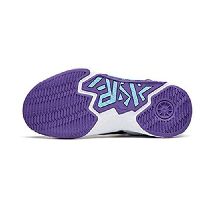 Anta Баскетбольные кроссовки Kids Cement Nemesis Velcro с нескользящей подошвой, амортизирующие, износостойкие, дышащие, средней высоты, детские баскетбольные кроссовки A312131153A-3