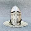 Medieval Visor Barbuta Chainmail Helmet Bascinet Chainmail Armor Helmet