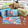 Wooden Jigsaw Puzzle Board: 60-100 Pieces for Early Education - Tin-Boxed Children's Fun Toy Gift
