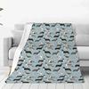 Here I Go Agan On My Own Soft Warm Blanket Welsh Cardigan Corgi Dog Camping Throw Blanket Funny Flannel Bedspread Sofa Bed Cover#