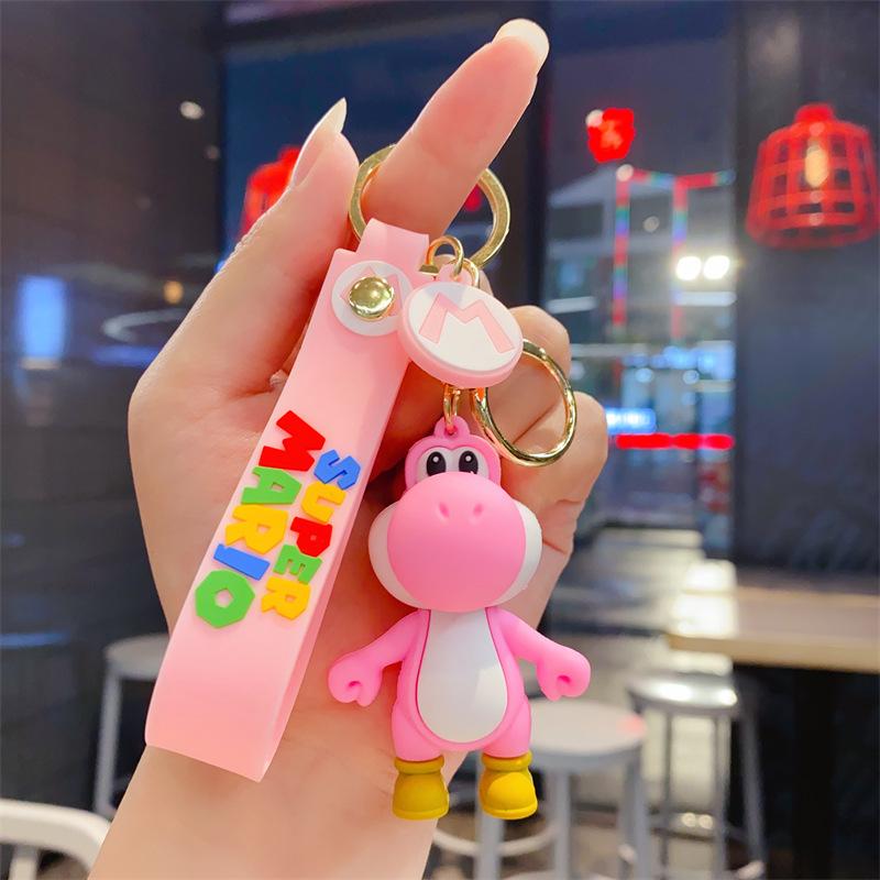 Cute Bubble Dragon Little Dinosaur Keychain Car Couple Student Backpack Pendant Ground Marketing Small Gift