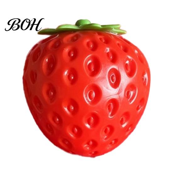 Strawberry Squeeze Toy Giant Fruit Stress Relief Toy, Mango Pineapple Grape Watermelon Banana Fake Calming Hand Exerciser for Anxiety Exercise Tools