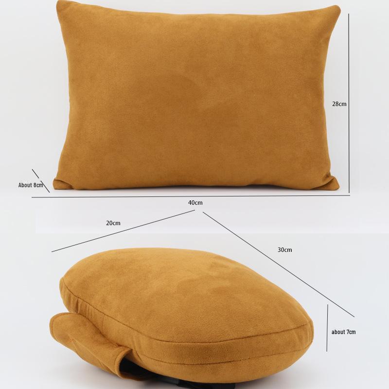 Комплект подушек для шеи и талии из замши для автомобиля