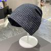 Европейский и корейский клетчатый головной платок: Стиль Пустоши, Свободная Мешковатая Шапка-Бини для Большого Обхвата Головы, Модная Горячая Девушка Бандана-Шляпа.