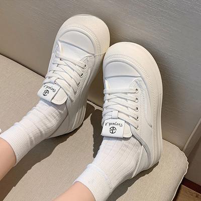 Натуральная кожа, две пары, маленькие белые туфли, детские, летние, новые, универсальные, дышащие, уродливые, симпатичные, на платформе, повседневная спортивная обувь