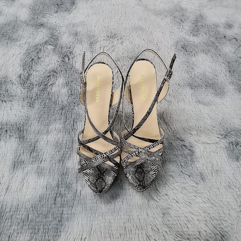 Женские босоножки НОВЫЕ 14 см с открытым носком на платформе и высоким каблуком с узором змеиной кожи, сексуальные сандалии с ремешком на щиколотке, гладиаторские вечерние туфли для женщин