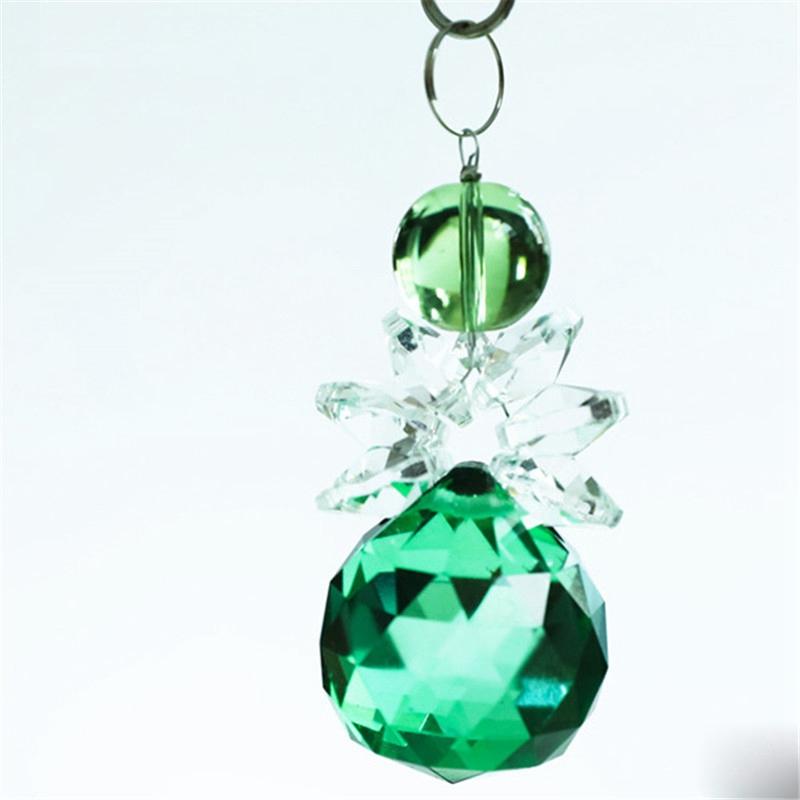 Хрустальный ангел, подвесной красивый цветной хрустальный цветок, кулон, украшения, восьмиугольный