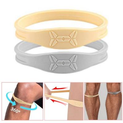 Силиконовый пояс для фиксации колена, телесный серый, кольцо для коленного сустава, веревка, новые наколенники для женщин и мужчин