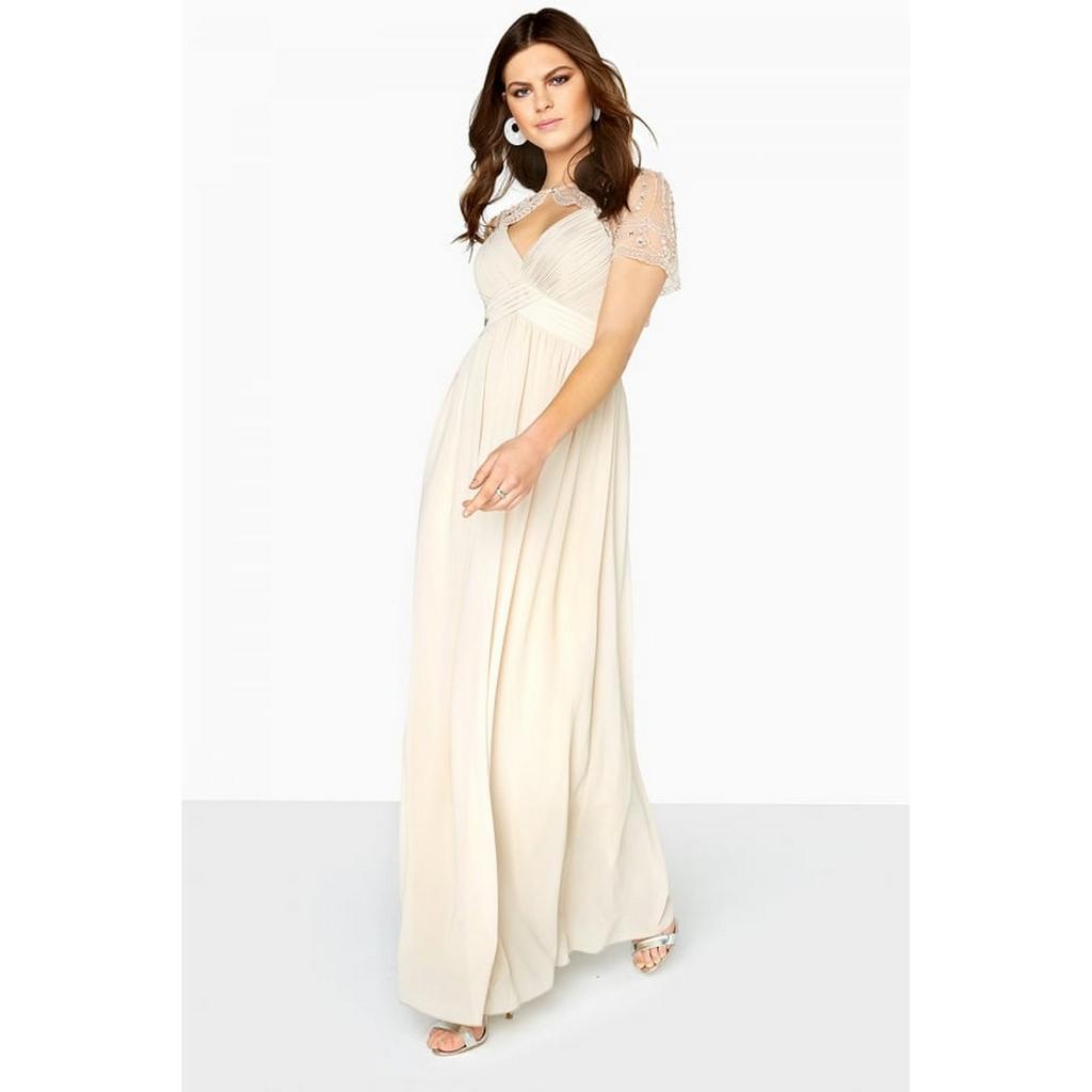 Little Mistress Womens/Ladies Detachable Cape Maxi Dress