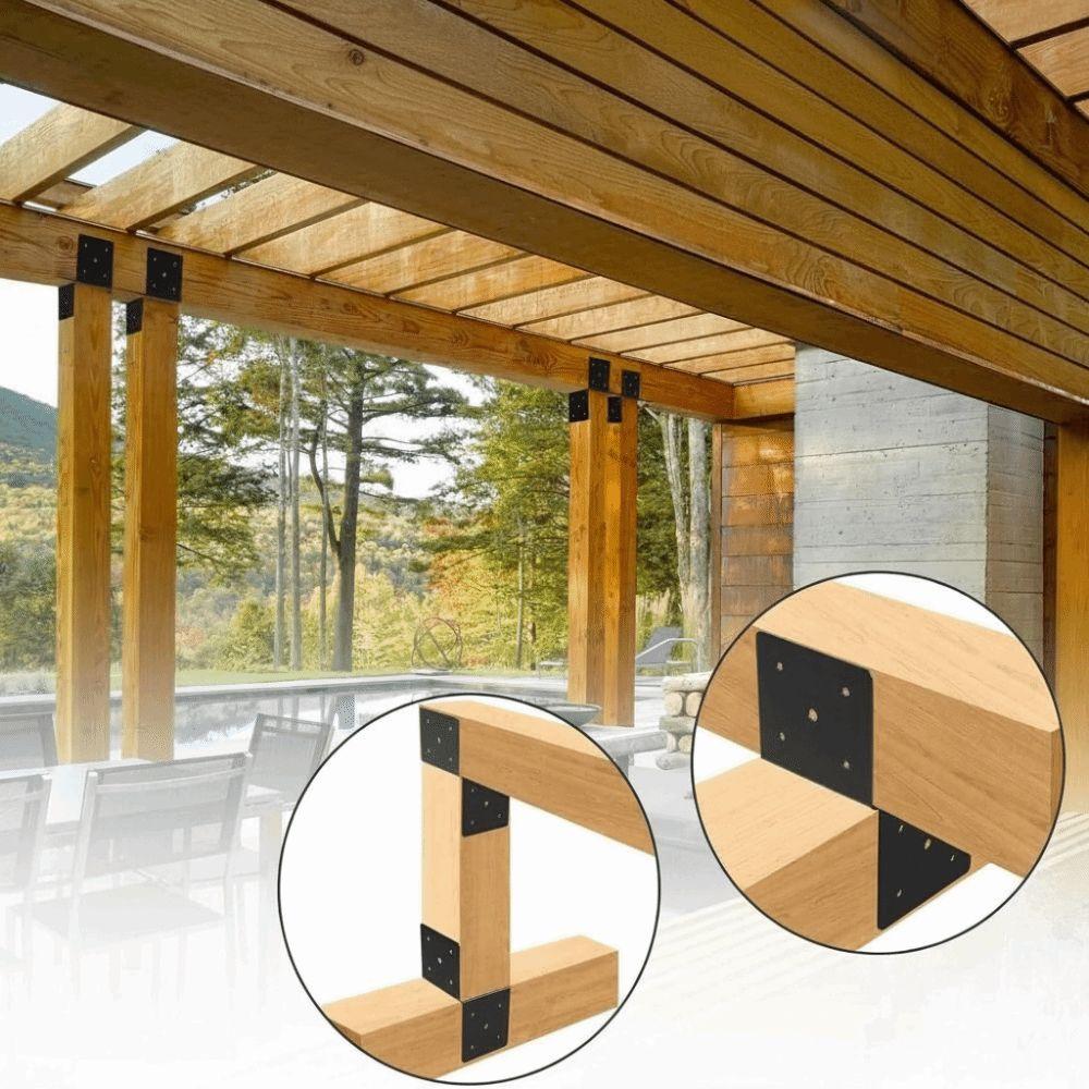 Adjustable Pergola Brackets Corrosion Resistant Bracket Support Connector Pergola Kits Top Beam
