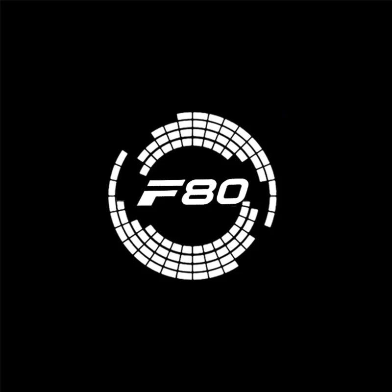 2PCS LED Car Door Welcome Lights for BMW M Power M3 F80 2012- Projector Courtesy Ghost Shadow Lamp Interior Accessories