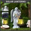 Hexagonal Solar Lamp Patio Lanterns Decorative Garden Lights Light Outdoor Dog Statue Street Post Decoration Led Lawn Yard Lamps