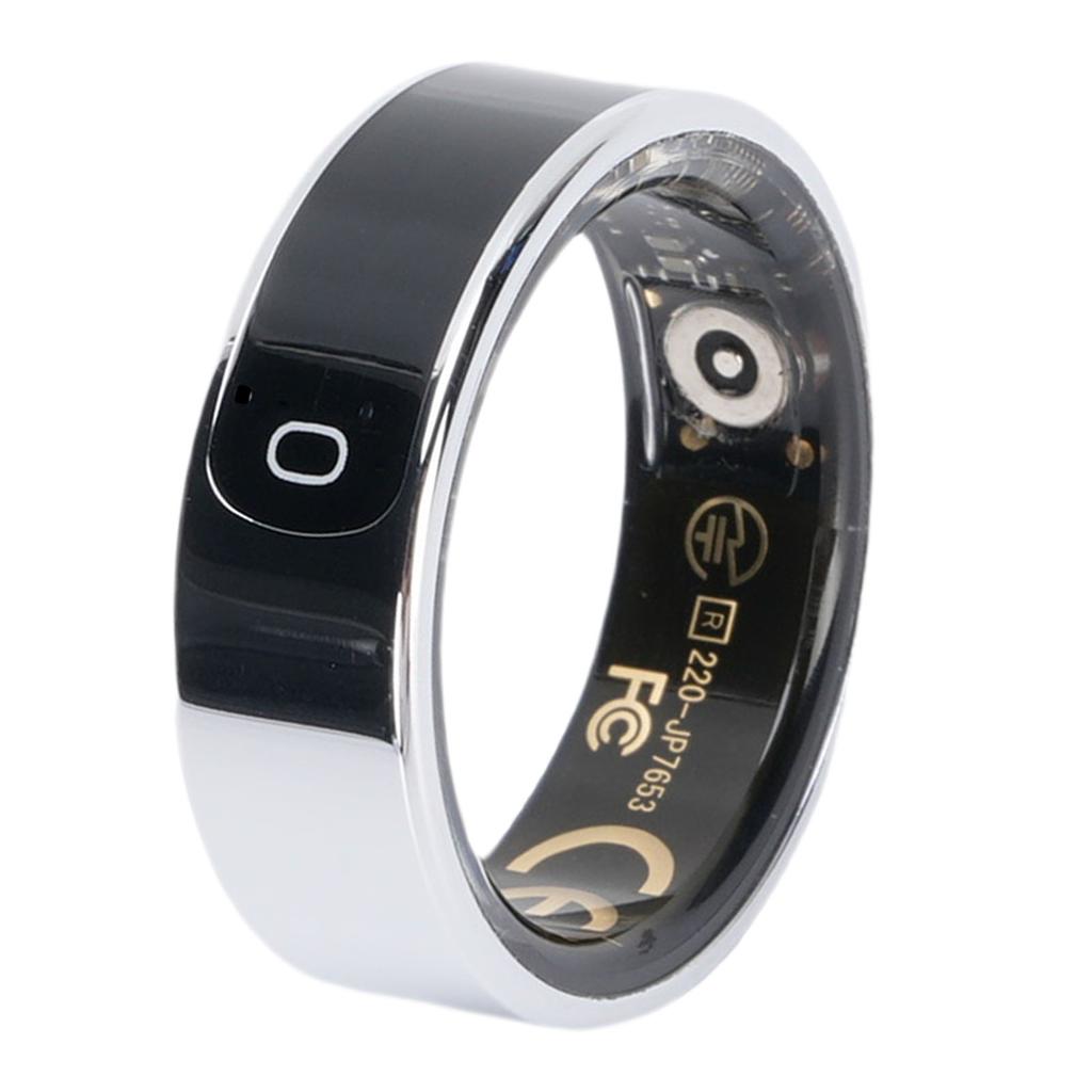 Умное кольцо фитнес-трекер для мужчин и женщин, сенсорный экран, водонепроницаемость 5 АТМ, запись данных о здоровье и упражнениях, подсчет шагов, с зарядной станцией