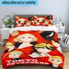 3PCS Tokyo anime 3pcs Bedding,Including 3PCS Duvet Cover And 2pcs Pillowcases Perfect for Christmas,Ideal for Bedroom, Dormitory