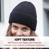 Теплые зимние шапки для мужчин   женщин вязаные шапки бини дышащие и мягкие шапки бини разнообразие цветов расширенный козырек толстые мягкие и