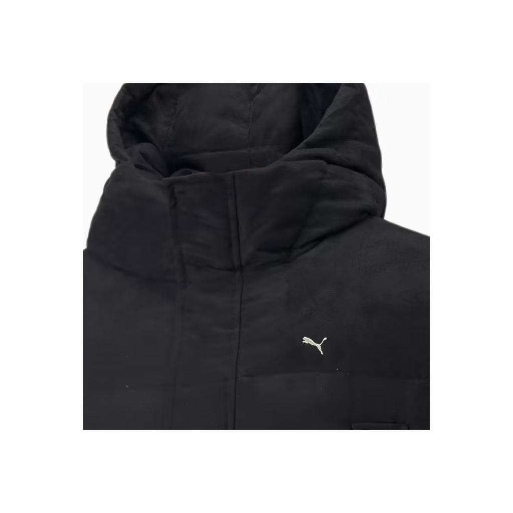 Puma Стеганый пуховик с логотипом MMQ Series на потайной молнии Куртки унисекс Черный 535786-01