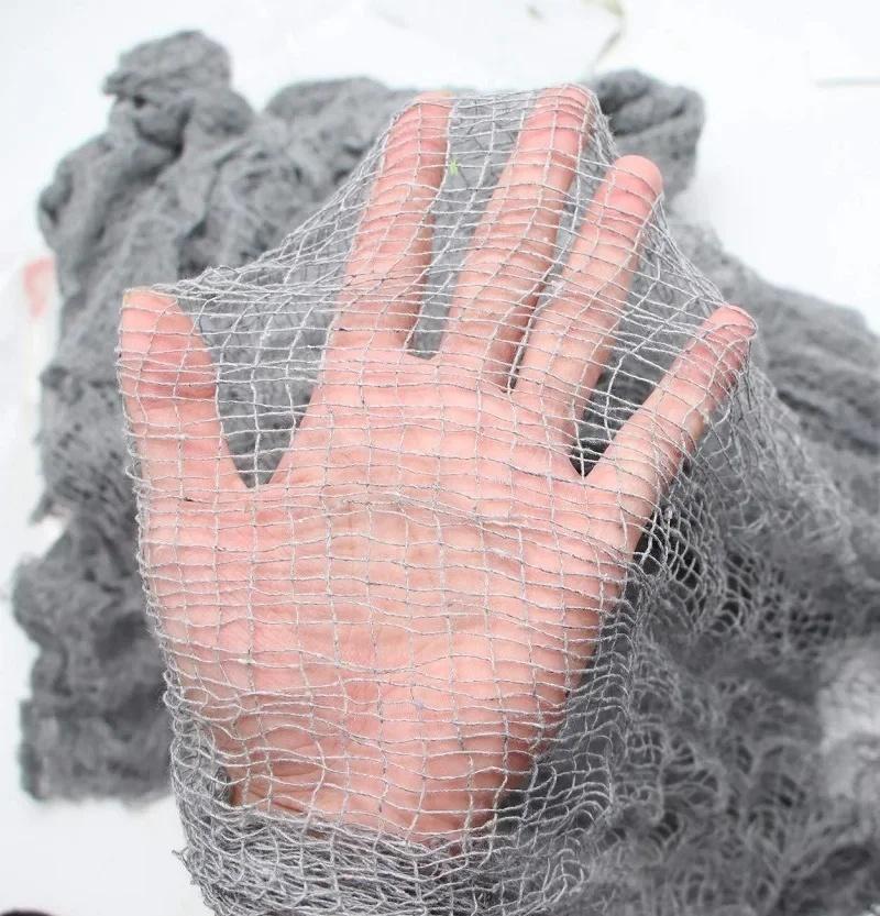 183*76см Ужас Хэллоуин Тканевое Украшение Жуткая Марлевая Ткань Страшный Реквизит для Дома с Привидениями Паутина Декор для Вечеринки на Хэллоуин