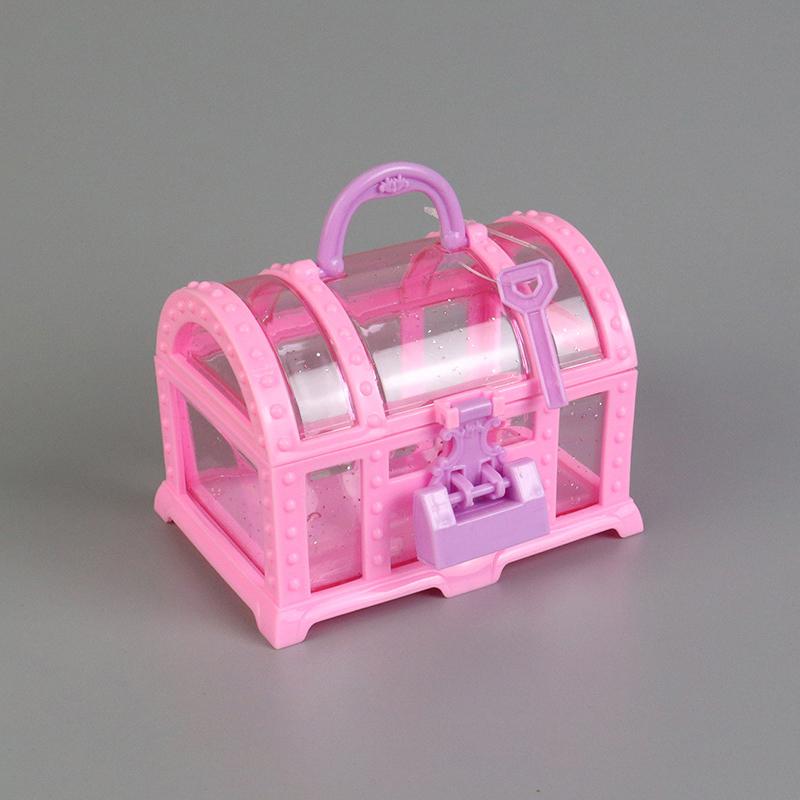 Мини Милая Коробка для Макияжа Пластиковая Коробка для Игрушек с Замком Сокровище Украшение Орнамент Кейс для Переодевания