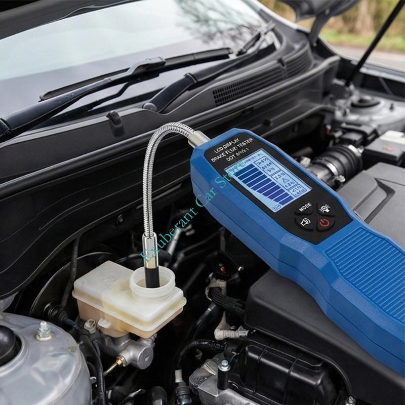 Brake Fluid Analyzers with Bright LED Display for Moisture Content Reading and Alert System