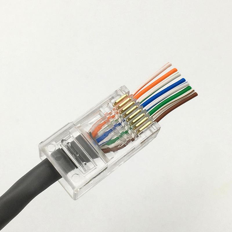 Сетевые кабельные вилки Cat5E RJ45 8P8C — упаковка 1000 шт.