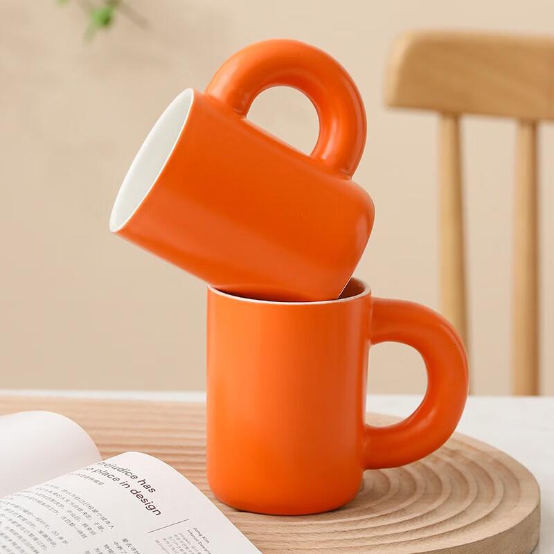 Weidu Minimalist Big Ear Ceramic Couple Mug