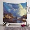 Cosmic Solar System Hanging Cloth Art Background Cloth Galaxy Space Planet Tapestry Science Fiction Planet Background Cloth
