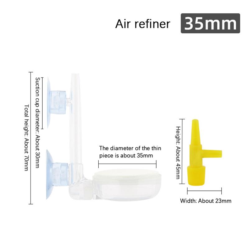 Тихий Нано-диффузор кислорода с крошечными пузырьками Газовый диск Аэратор для аквариума Атомайзер Аквариумный воздушный камень Диффузор с высоким содержанием растворенного кислорода