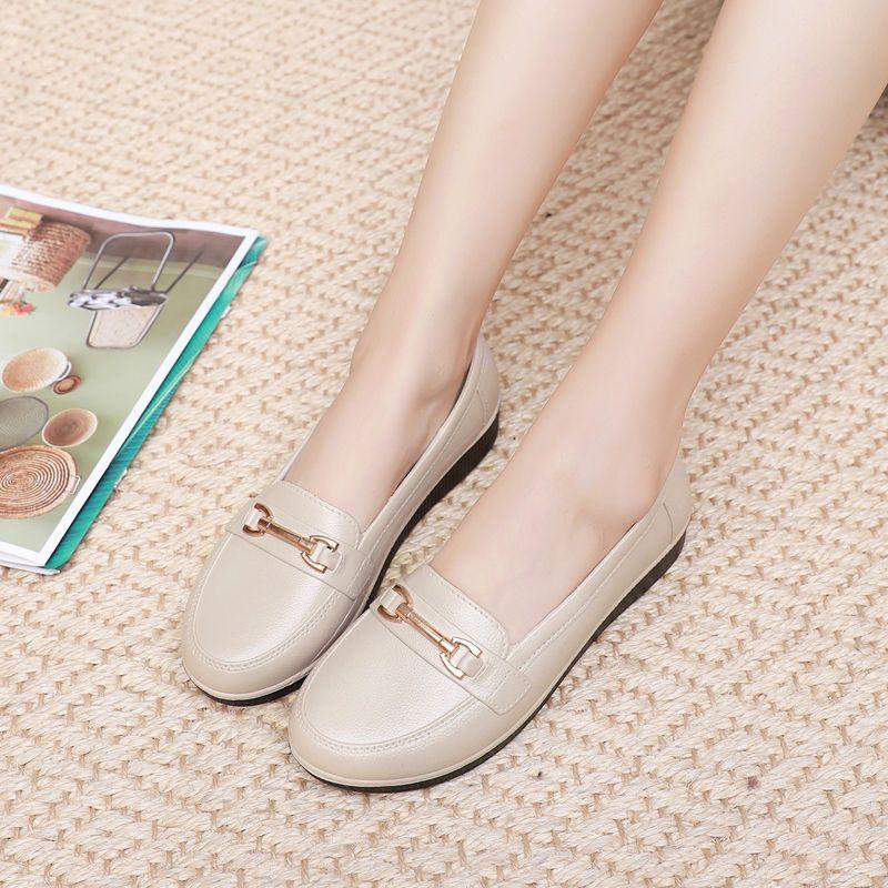 Женские резиновые сапоги с неглубоким носком, водонепроницаемые и нескользящие плоские резиновые сапоги для женщин, износостойкая рабочая обувь для весны и осени