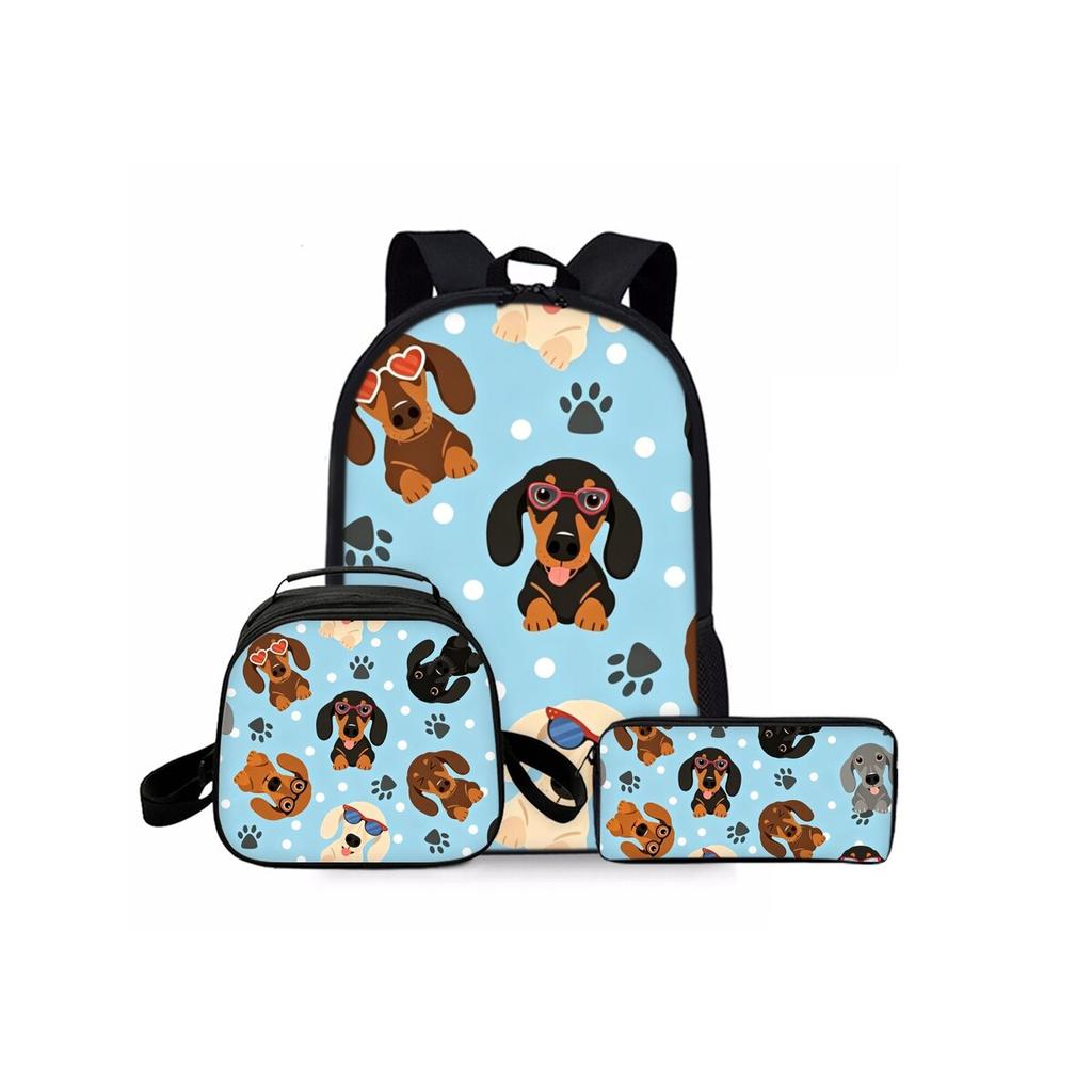 Tree Of Life Three Piece Set Rucksacks for Boys/Girls Best Gifts 2D Animated Water-resistant Stylish School Carrier for Children