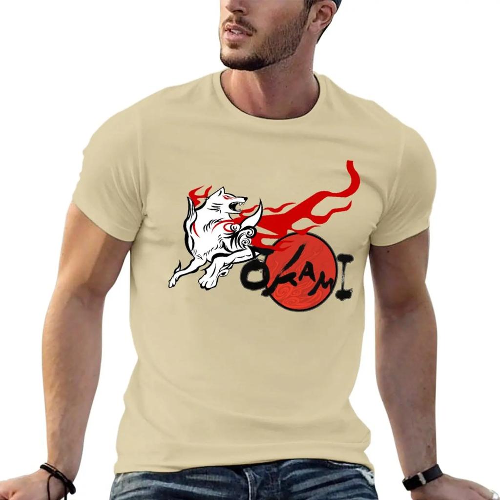 Okami Sticker T-Shirt anime clothes custom t shirts summer top aesthetic clothes t shirt graphic