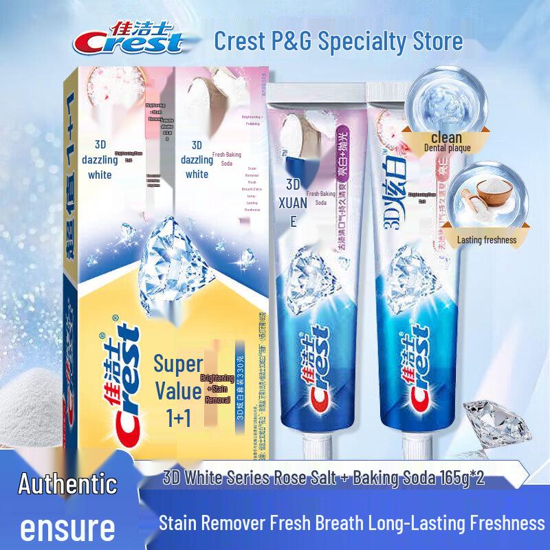 Crest 3D White Whitening Toothpaste Twin Pack