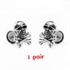 Серьги-гвоздики с гантелями из титановой стали, таро, панк, хип-хоп, рок, 1 пара