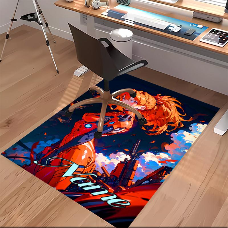 Custom personalization Asuka Langley Soryu Print Area Rug - Soft, Washable Non-Slip Indoor Mat,Living Room,Home&Office Decorative Rug