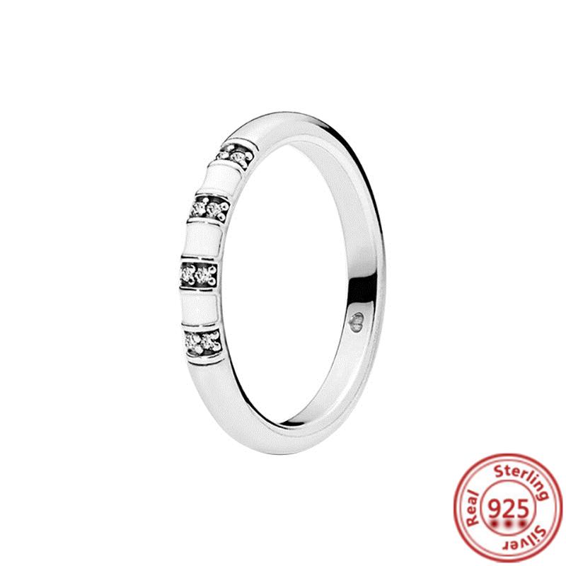 925 стерлингового серебра принцесса тиара корона сверкающее сердце любовь фианит пантаро кольца для женщин помолвка ювелирные изделия годовщина