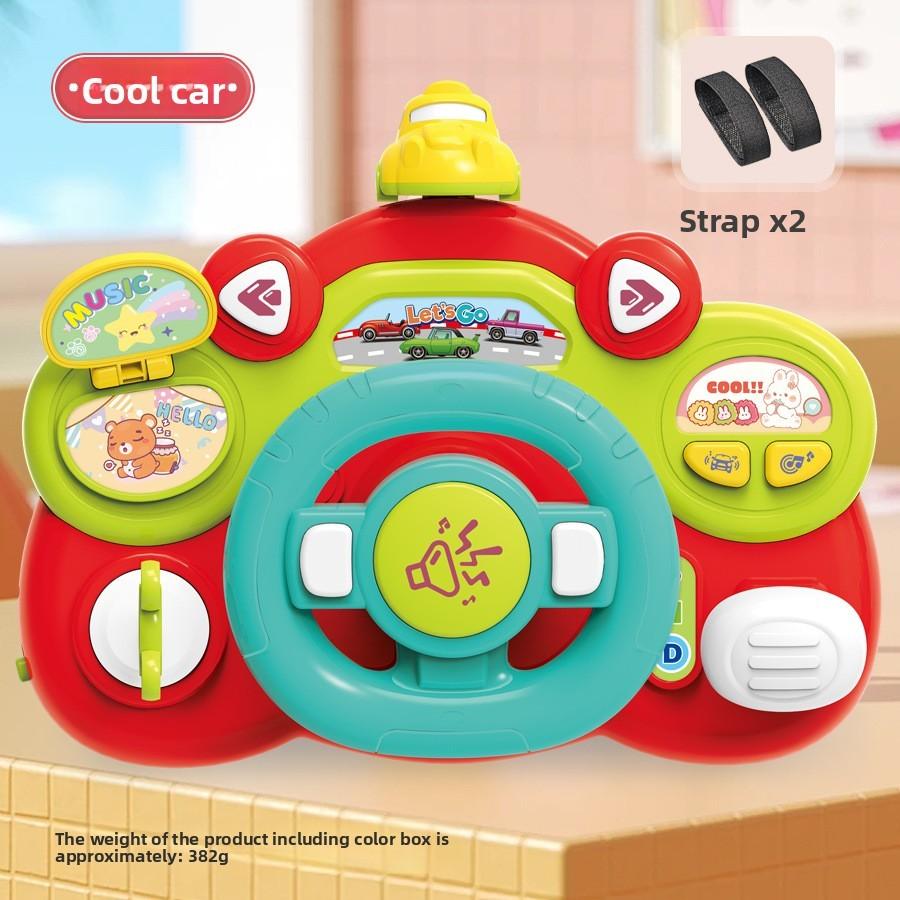 Multi Functional Steering Wheel Children Puzzle Toy With Lights And Music For Early Childhood Development
