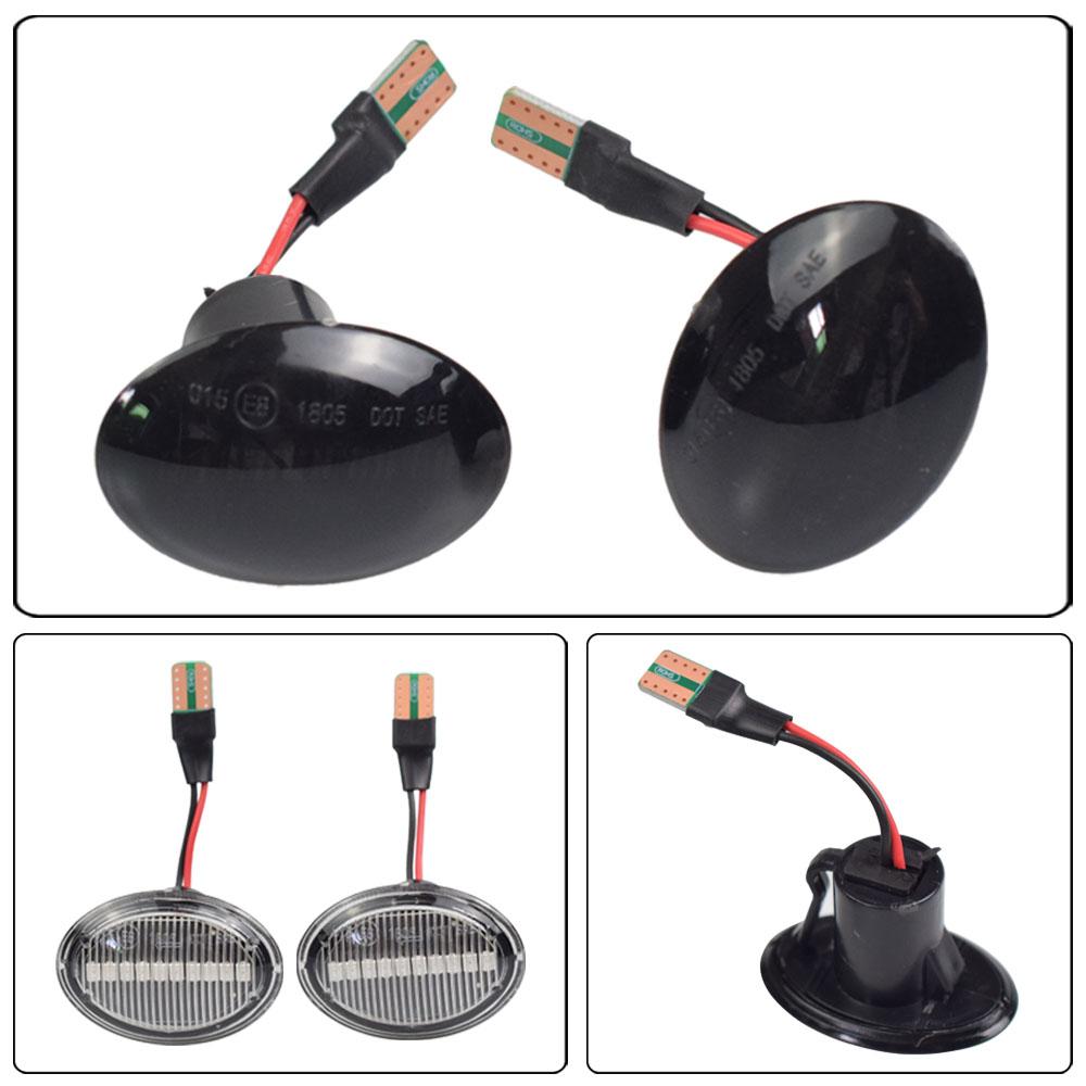 2 шт. Боковые габаритные огни указателей поворота для FIAT 500 500C 500L, Динамические светодиодные лампы T10 для Abarth 500 595 695, Фонари крыла автомобиля