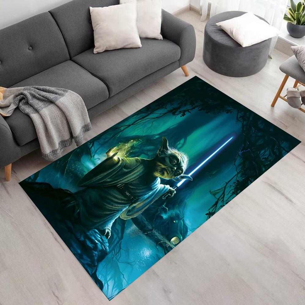 Star Wars Floor Mat Suitable for Dining Room Foyer Balcony Hallway Anti-slip Rug Anime Office Decor Luxury Gift for Birthday, Christmas, Wedding