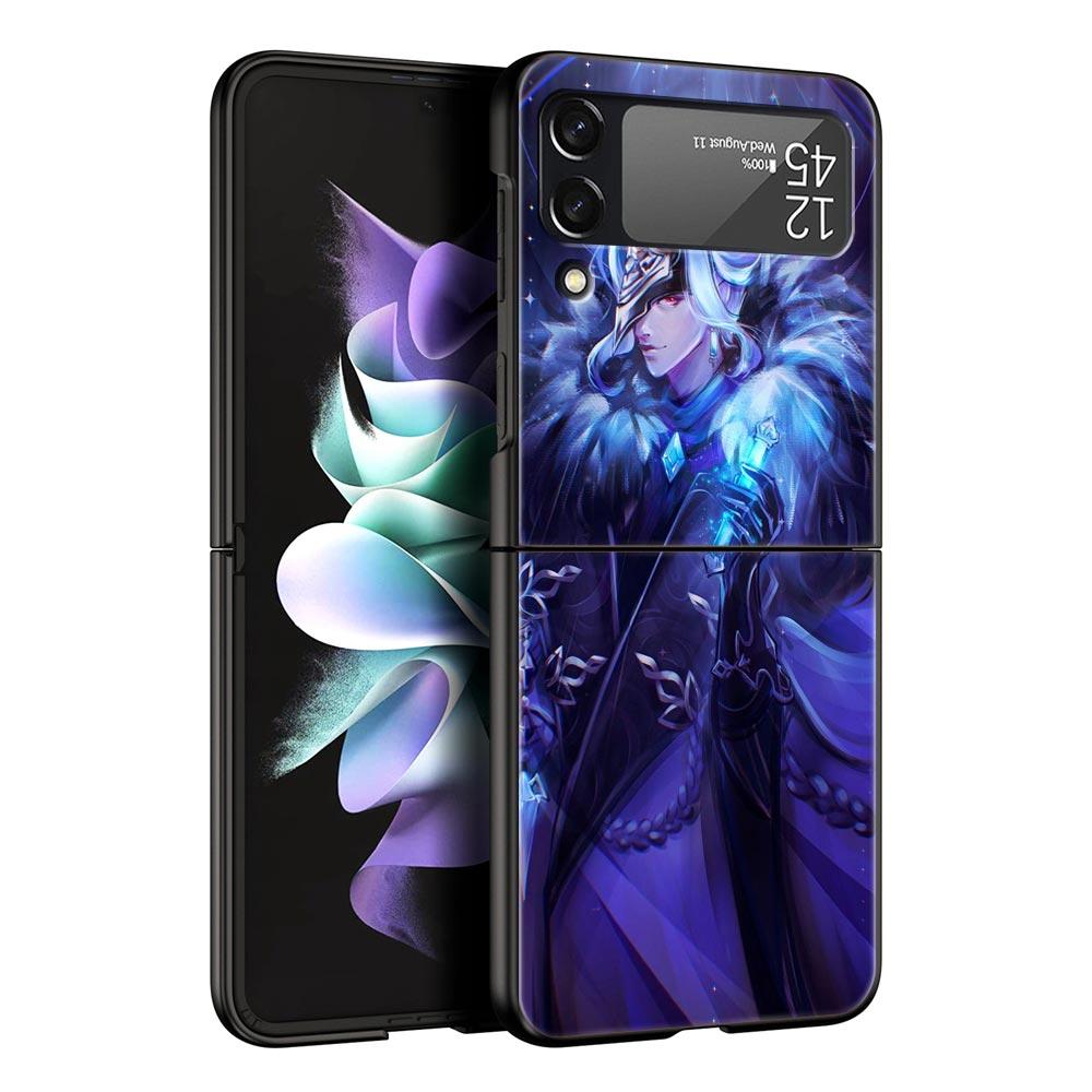 Чехол для телефона Xiao Genshin Impact для Samsung Galaxy Z Flip 3 4 5, черный, складной, жесткий, для ПК, защитный чехол